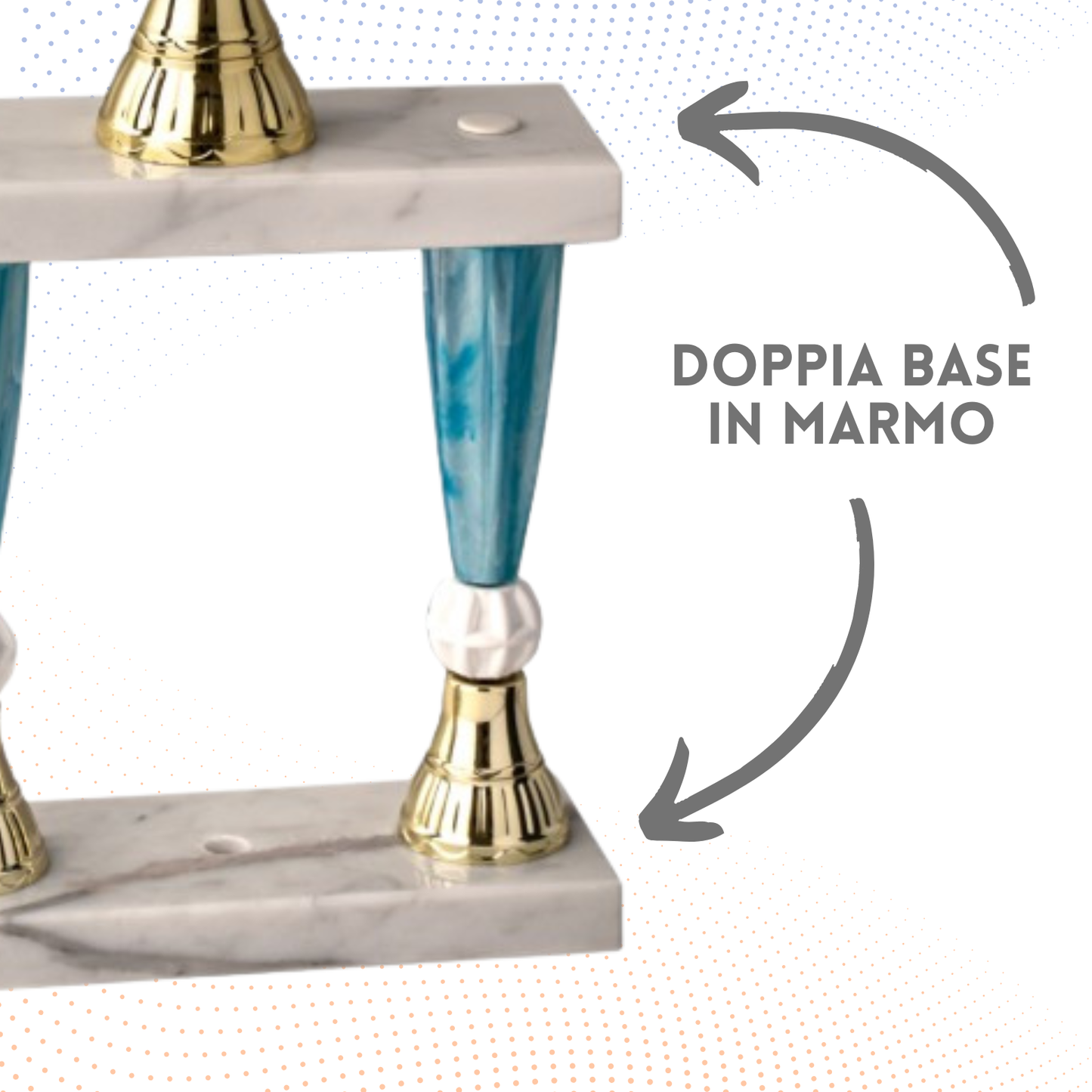 Trofeo in metallo da 41 cm a due piani | Cod. 5.223