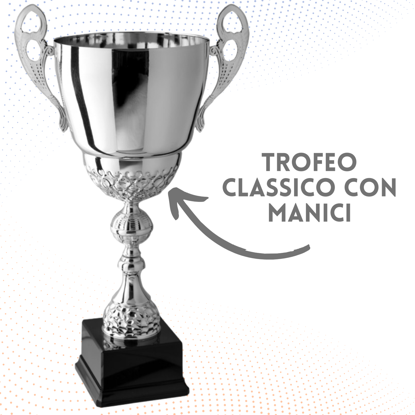 Tris di trofei personalizzati con manici 54 - 48 - 45 cm | Cod. 2.501T