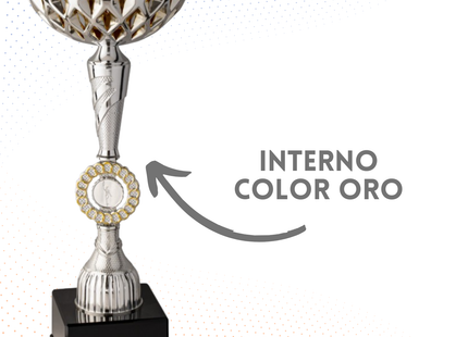 Coppa da 38 cm con inserto vittoria | Cod. 8.143