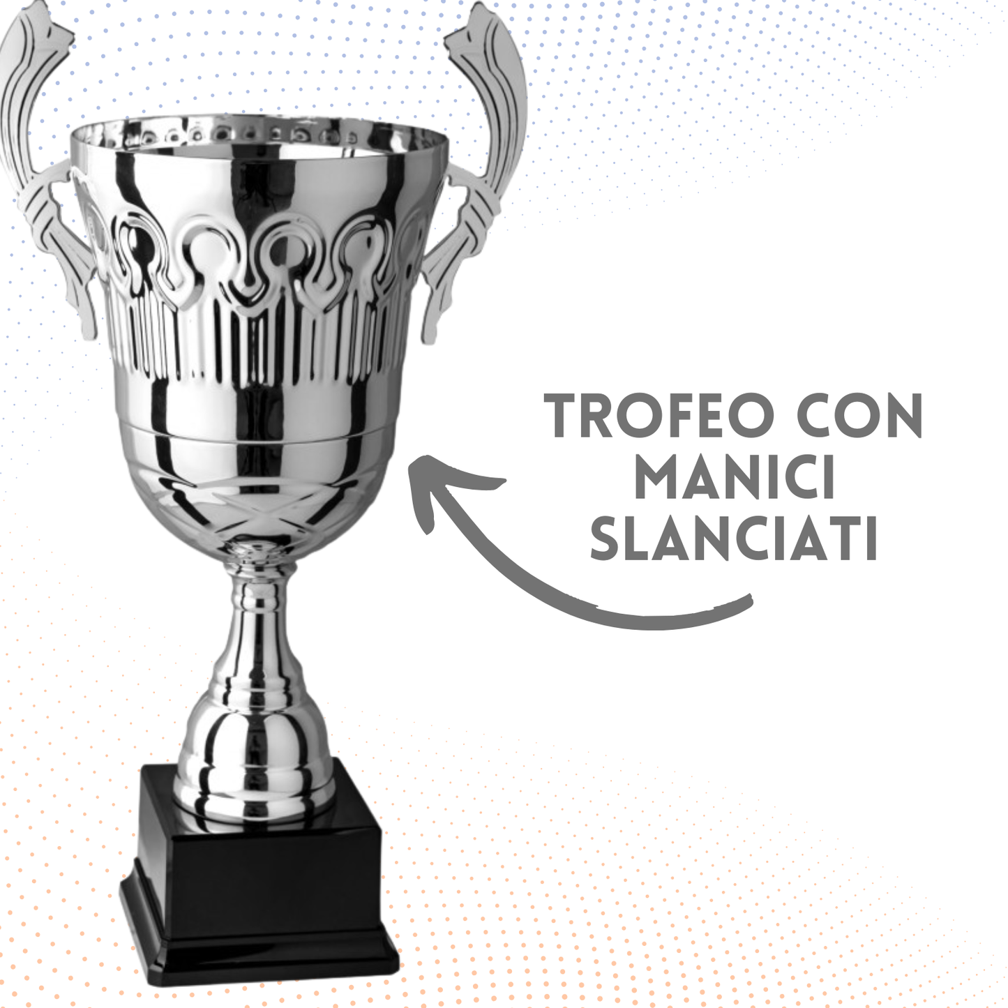 Tris di trofei personalizzati con manici 47 - 41 - 35 cm | Cod. 4.449