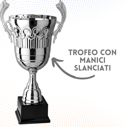 Tris di trofei personalizzati con manici 47 - 41 - 35 cm | Cod. 4.449