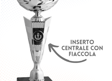 Trofeo in metallo da 46 cm con manici | Cod. 8001