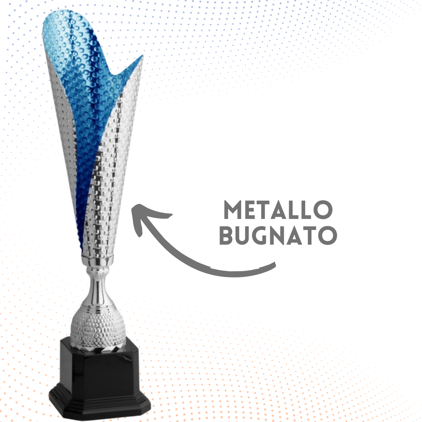 Trofeo in metallo da 38 cm, peso da 0,5 Kg | Cod. 4.543