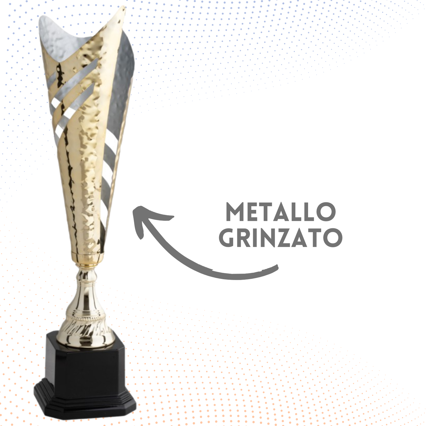 Trofeo in metallo da 38 cm, peso da 0,5 Kg | Cod. 4.553