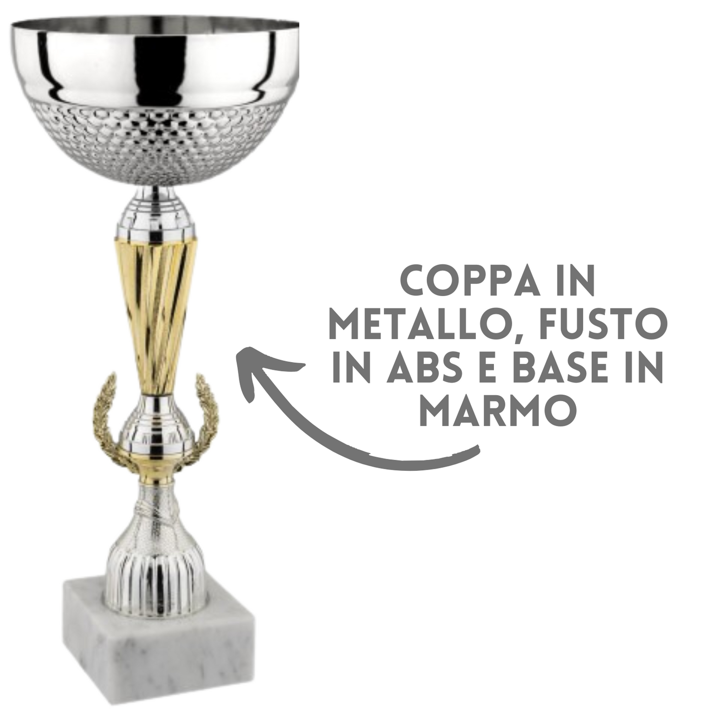 Set 4 coppe personalizzate 40 - 37 - 35 - 32 cm | Cod. 11.509S