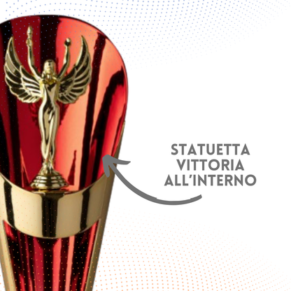 Trofeo in metallo da 40 cm con Vittoria | Cod. 6.481