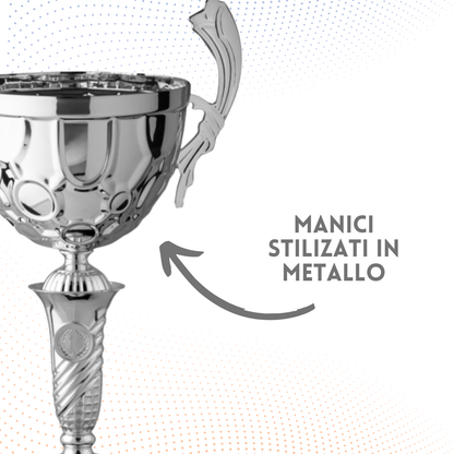 Trofeo in metallo da 38 cm con fregio | Cod. 7.012