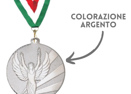 Medaglia personalizzata 50 mm argento | Cod. 23.009.23SQ