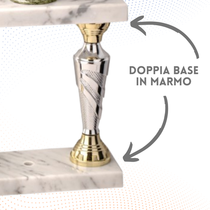 Trofeo con Vittoria da 48 cm a due piani | Cod. 5.232