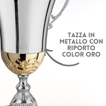 Tris di trofei personalizzati con manici 42 - 38 - 32 cm | Cod. 2.491P