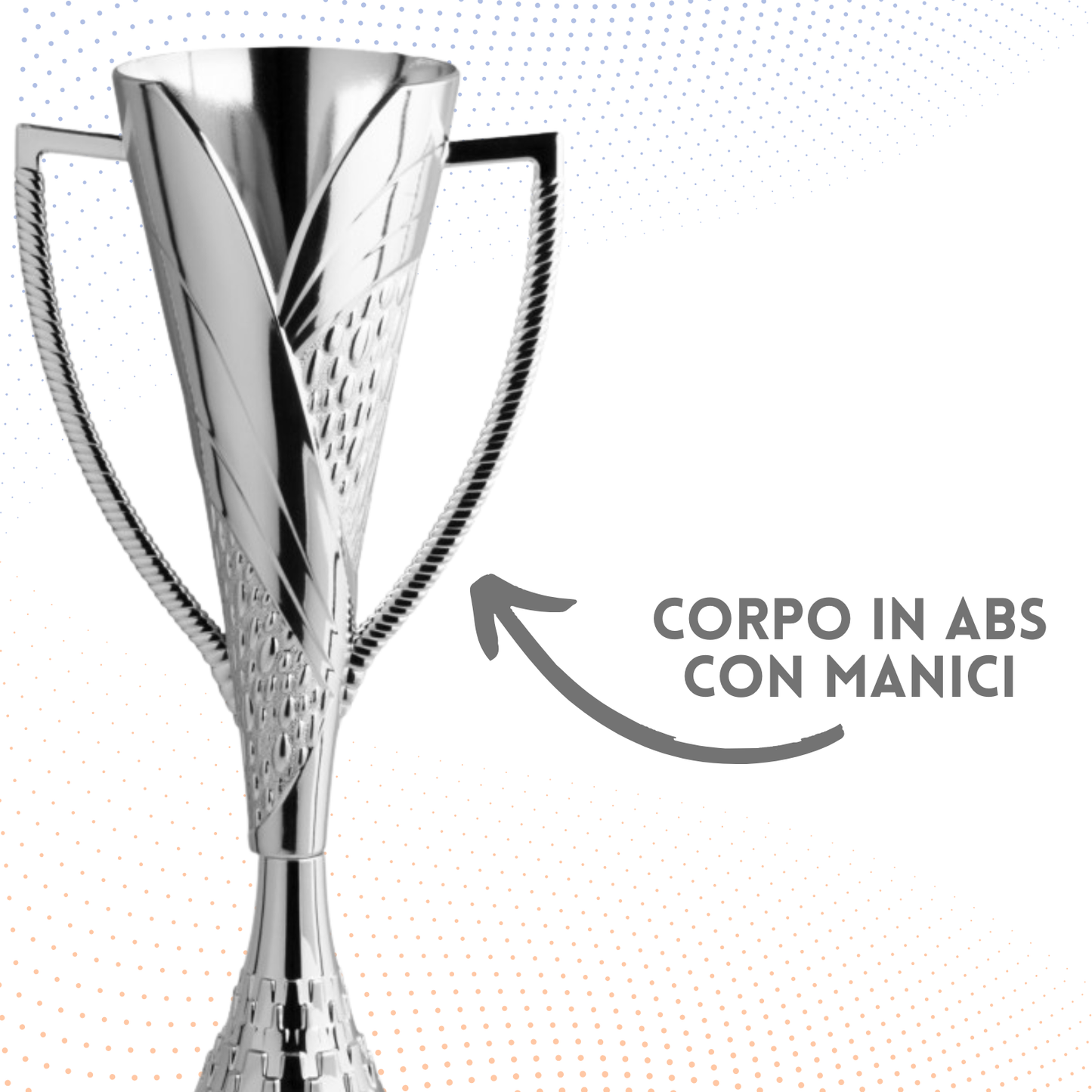 Coppa da 35 cm in ABS con base in marmo | Cod. 12.282