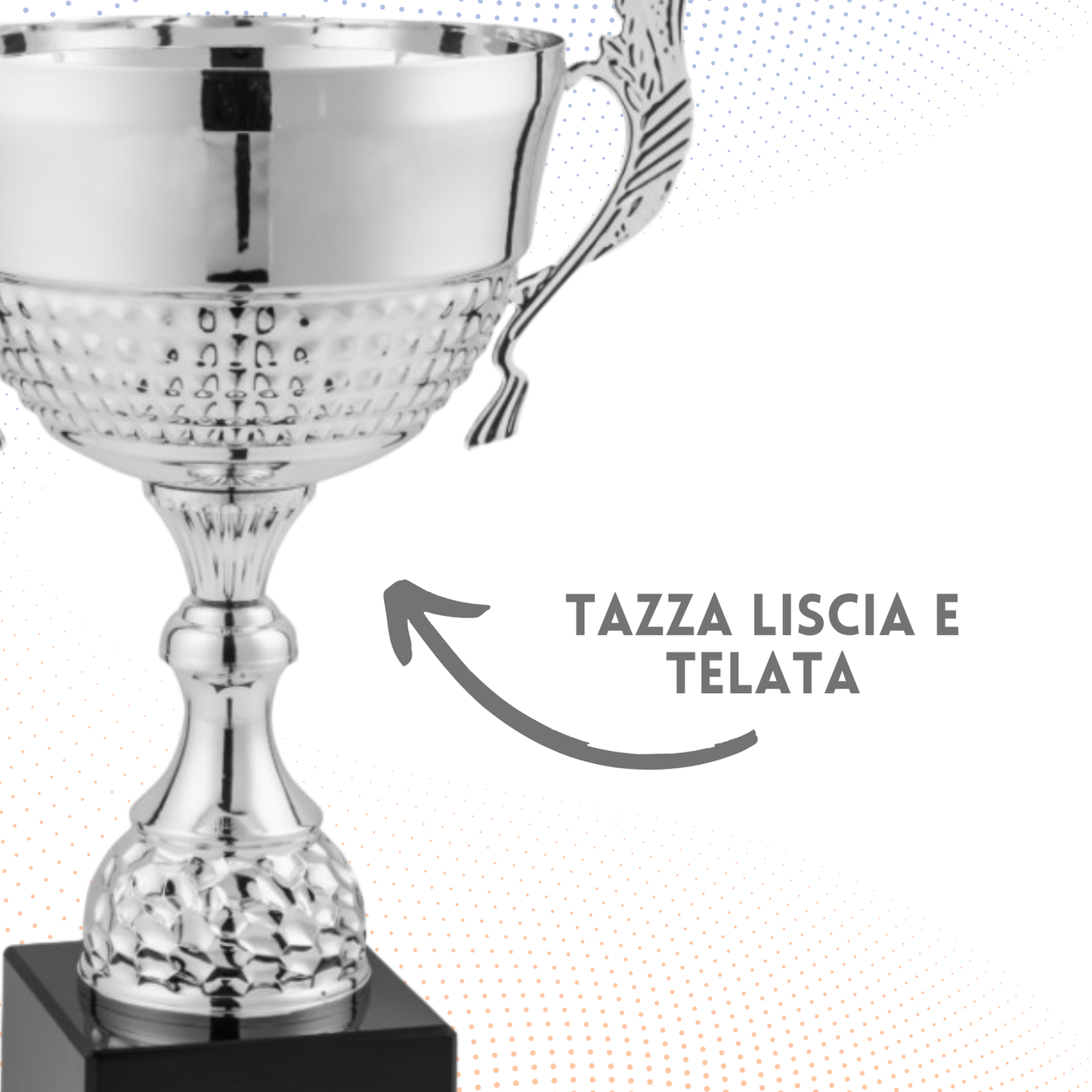 Trofeo in metallo da 38 cm con manici | Cod. 7.501