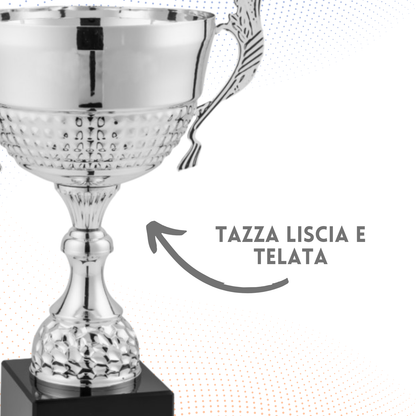 Trofeo in metallo da 38 cm con manici | Cod. 7.501