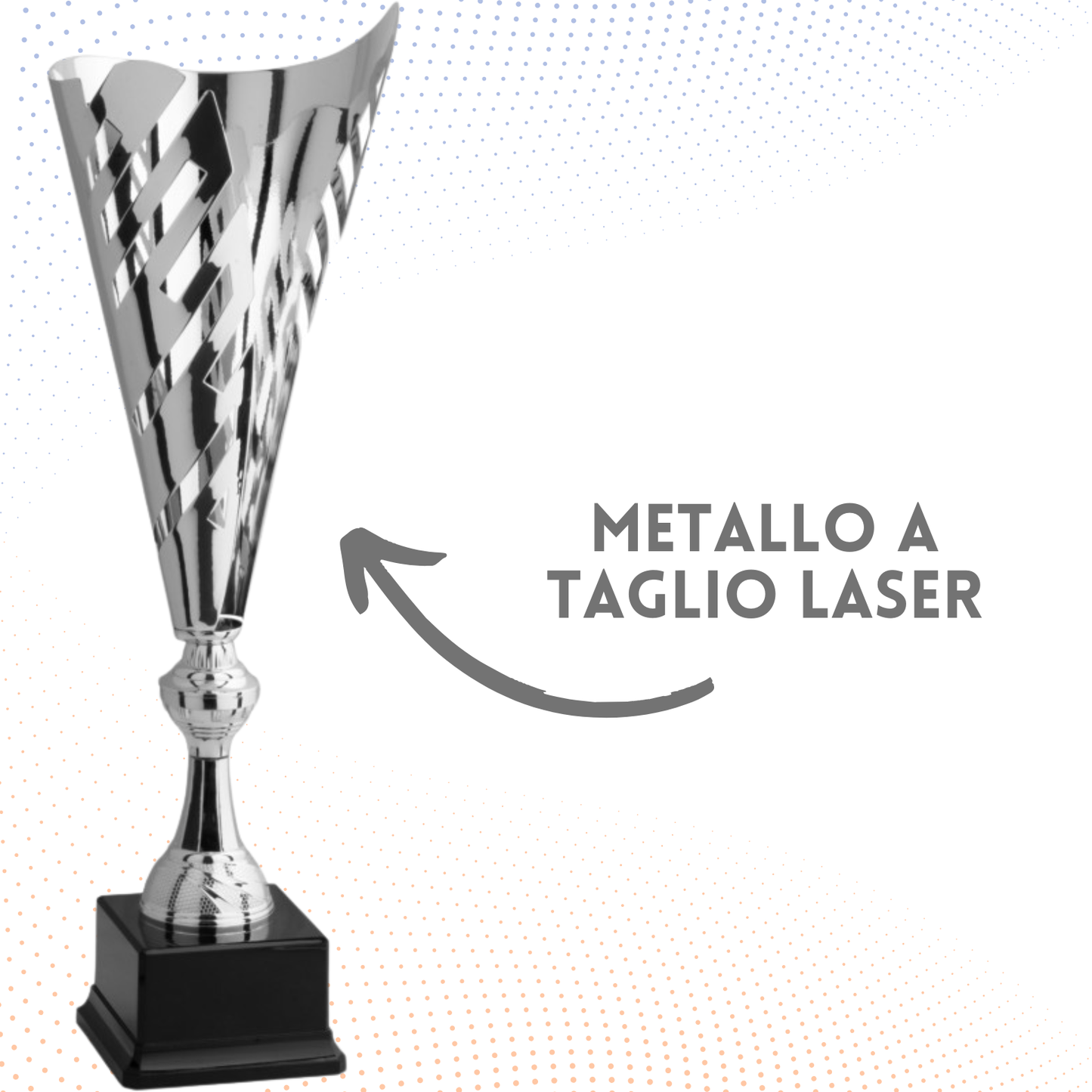 Trofeo in metallo da 44 cm, peso da 0,5 Kg | Cod. 4.513