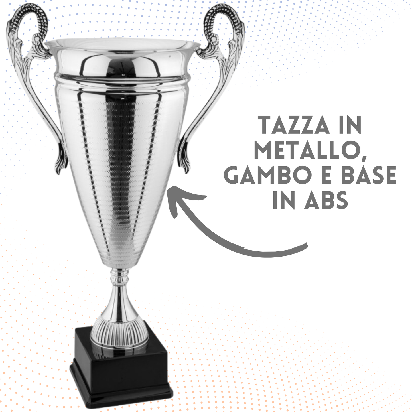 Trofeo con manici 61 cm da 3,8 Kg | Cod. 1.063