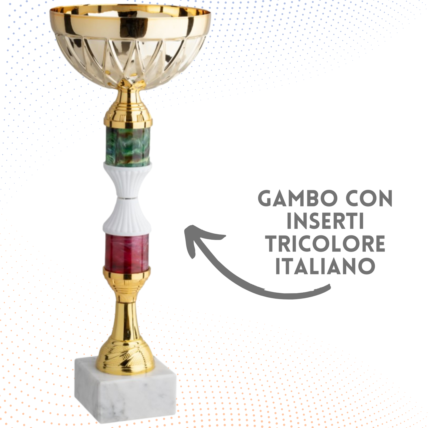 Coppa da 36 cm con base in marmo | Cod. 12.042G