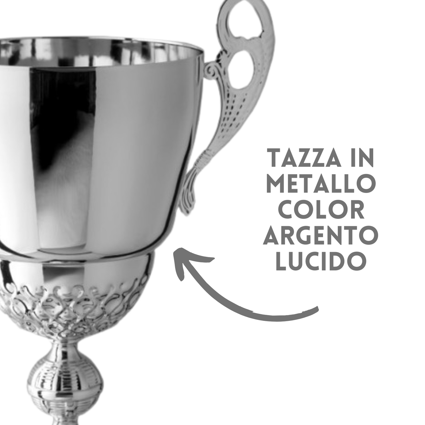 Coppa trofeo lucido con manici 54 cm | Cod. 2.501