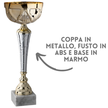 Set 4 coppe personalizzate 40 - 36 - 32 - 28 cm | Cod. 11.879G