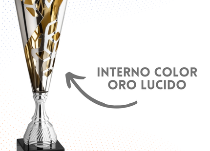 Trofeo in metallo da 59 cm, peso da 2,3 Kg | Cod. 4.521