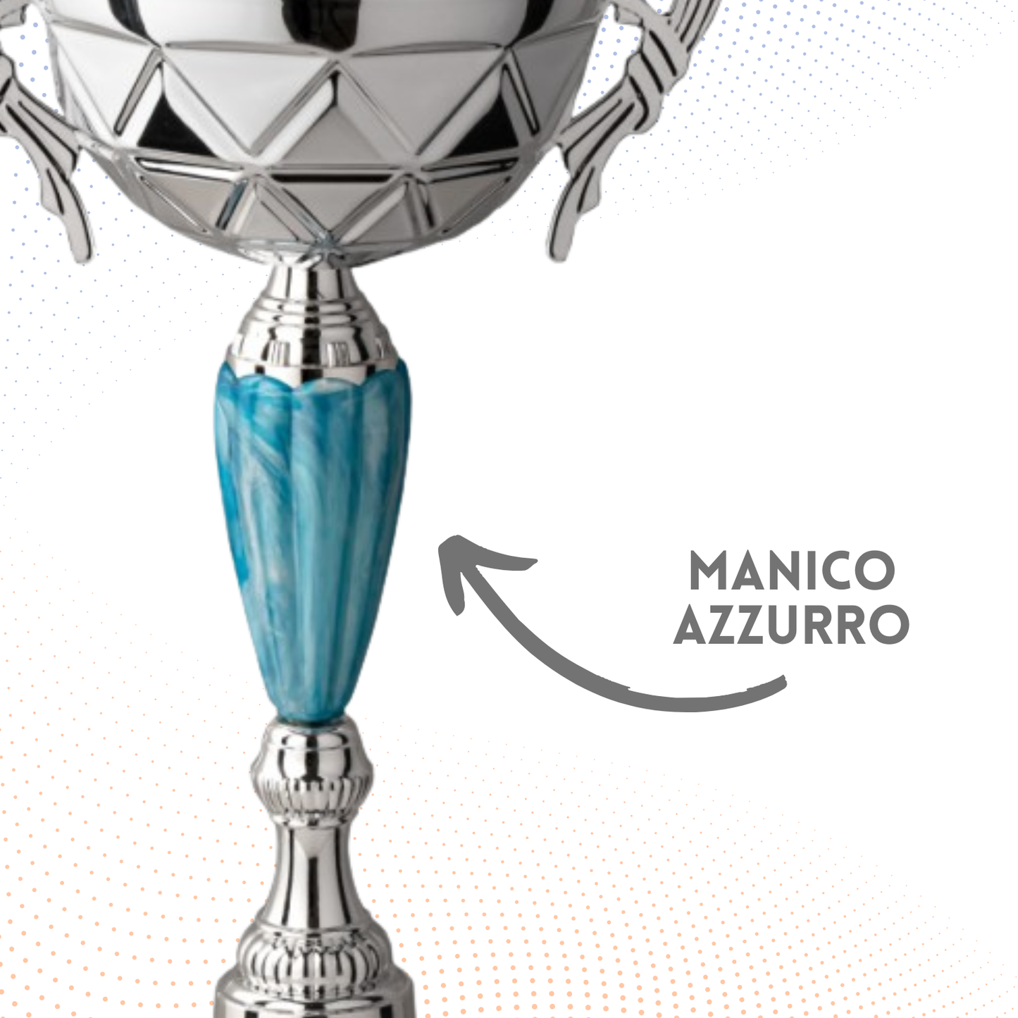 Tris di trofei personalizzati con manici 43 - 40 - 36 cm | Cod. 8.659