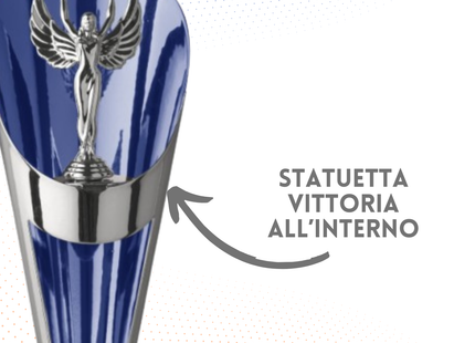 Trofeo in metallo da 36 cm con Vittoria | Cod. 6.493
