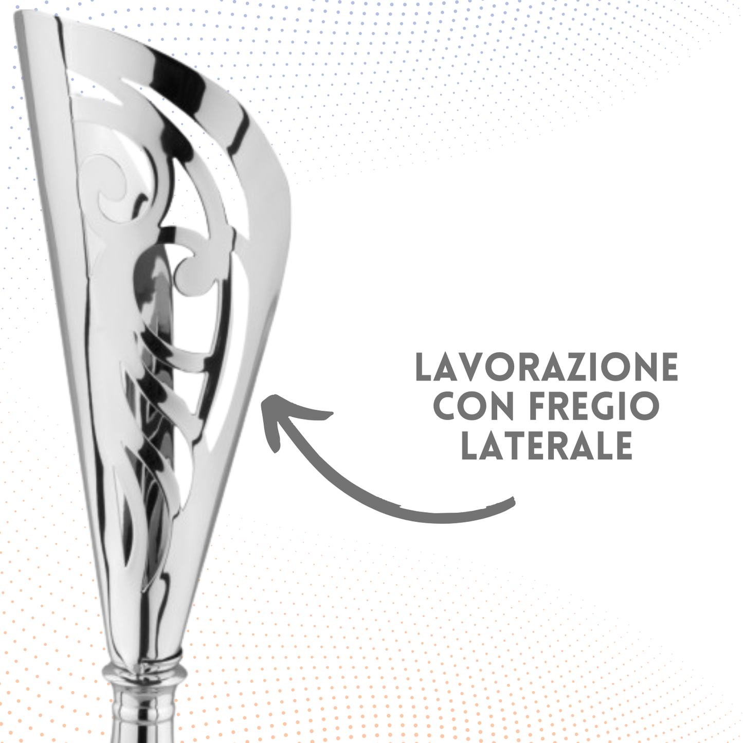 Trofeo in metallo da 46 cm con fregio | Cod. 6.531