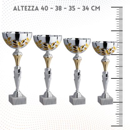 Set 4 Coppe da 40 - 38 - 35 - 34 cm | Cod. 8.709S