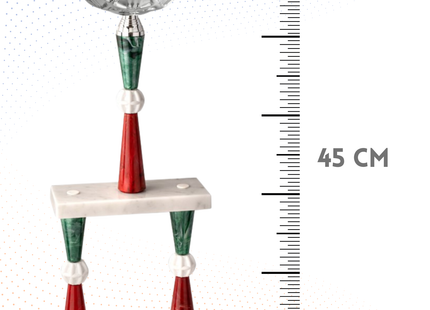 Trofeo tricolore da 45 cm a due piani | Cod. 5.243