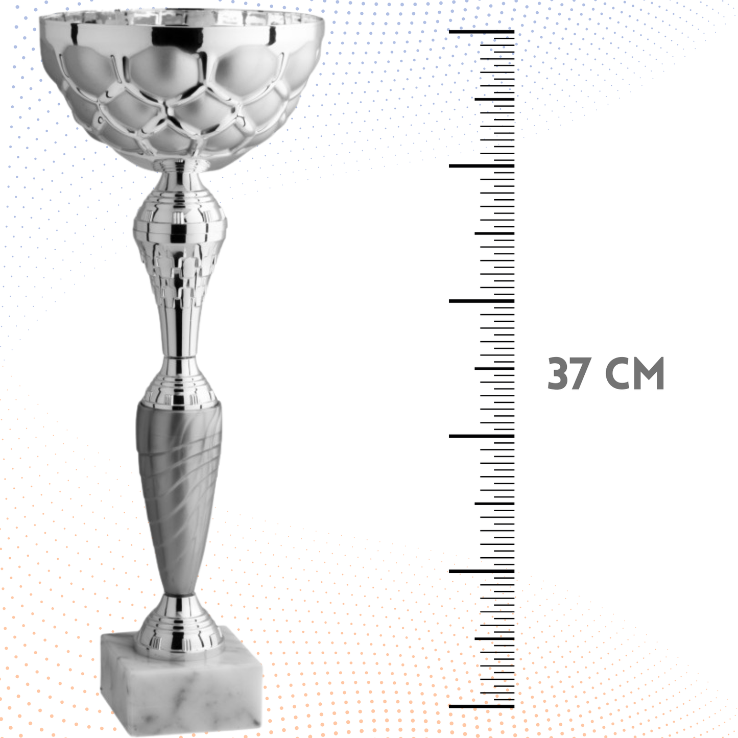 Coppa da 37 cm con base in marmo | Cod. 8.043