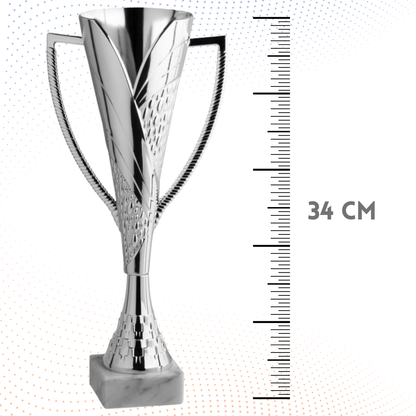Coppa da 34 cm in ABS con base in marmo | Cod. 12.283