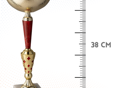 Coppa da 38 cm con base in marmo | Cod. 11.152G