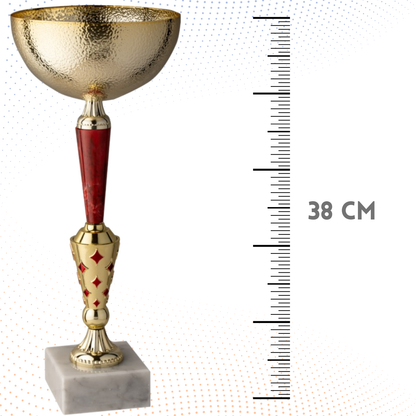 Coppa da 38 cm con base in marmo | Cod. 11.152G