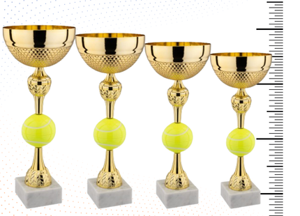 Set 4 Coppe da 44 - 40 - 36 - 32 cm per Calcio | Cod. 9.049GT