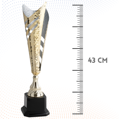 Trofeo in metallo da 43 cm, peso da 0,7 Kg | Cod. 4.552