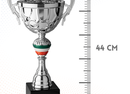 Trofeo in metallo da 44 cm con manici | Cod. 7.092