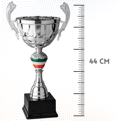Trofeo in metallo da 44 cm con manici | Cod. 7.092