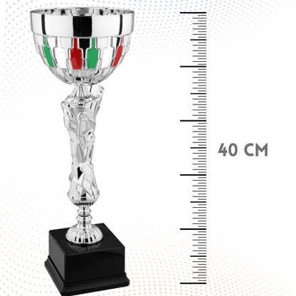 Coppa da 40 cm con verniciatura tricolore | Cod. 8.674