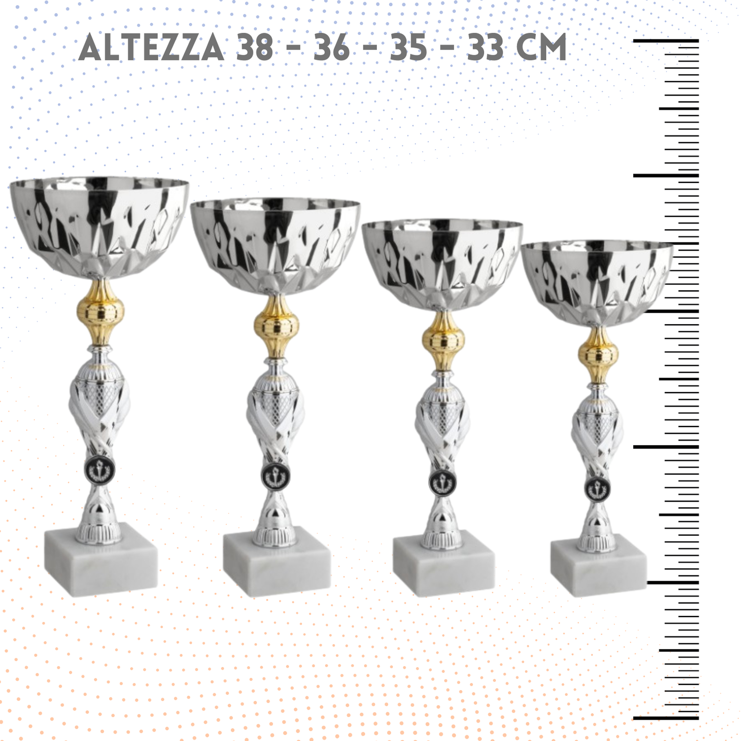 Set 4 Coppe da 38 - 36 - 35 - 33 cm | Cod. 11.009S
