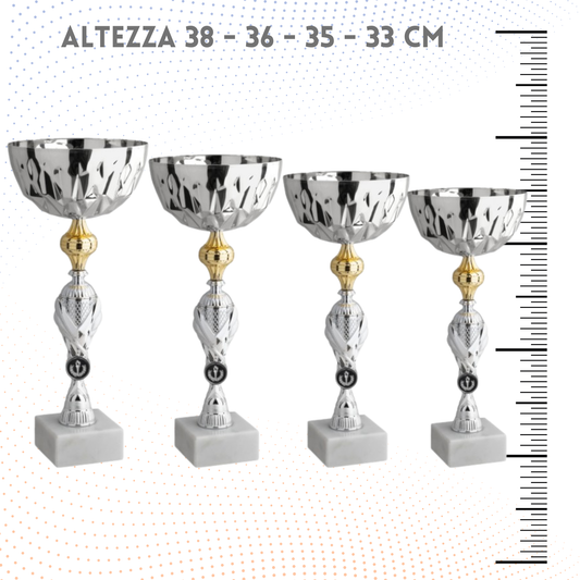 Set 4 Coppe da 38 - 36 - 35 - 33 cm | Cod. 11.009S