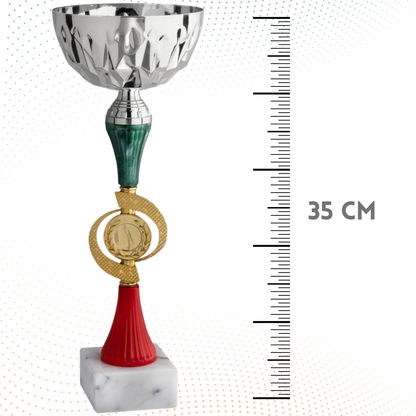 Coppa da 35 cm con base in marmo | Cod. 12.023S