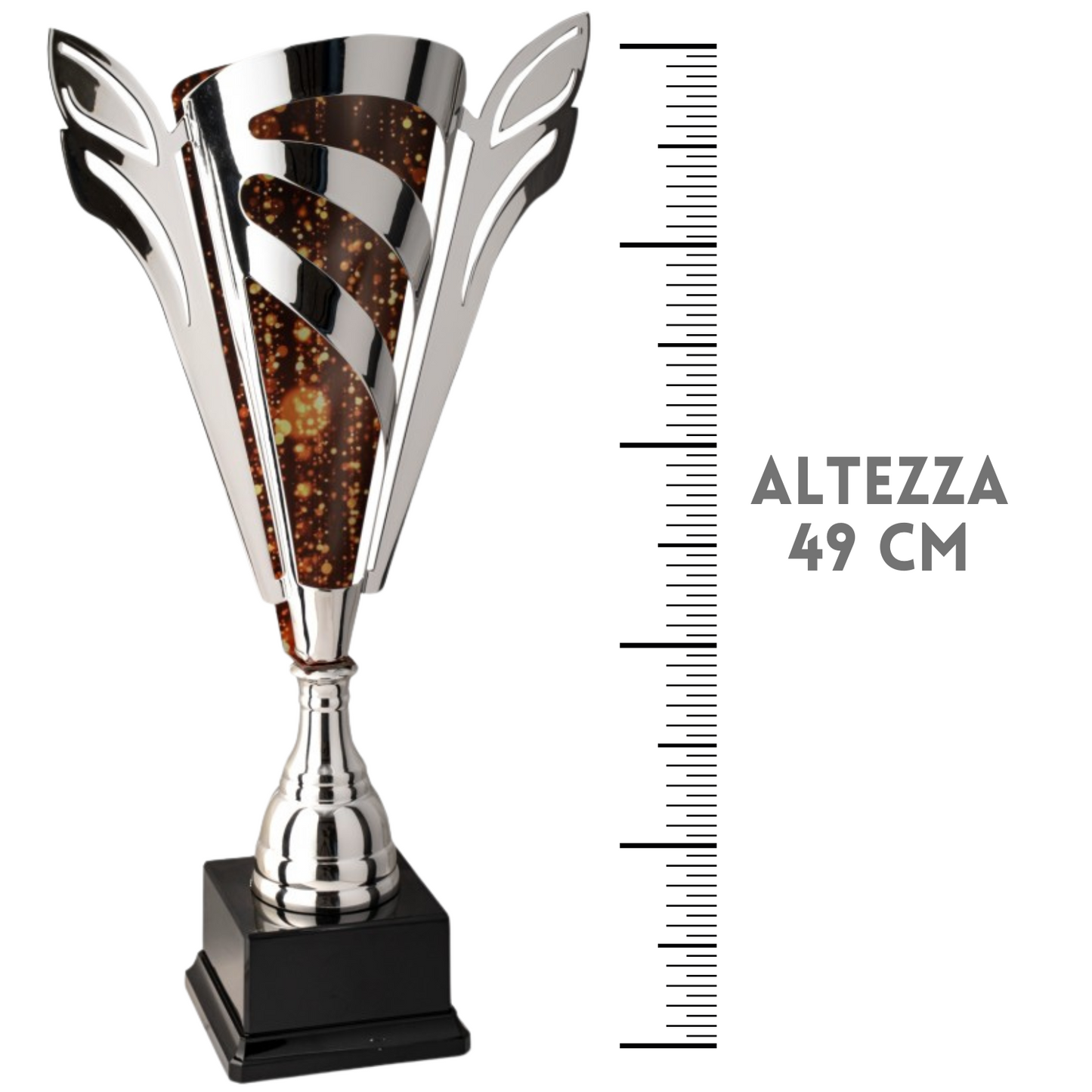 Coppa trofeo con verniciatura interna 49 cm | Cod. 1.222