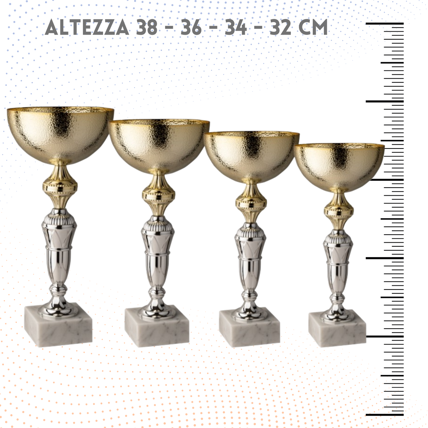 Set 4 Coppe da 38 - 36 - 34 - 32 cm | Cod. 11.139G
