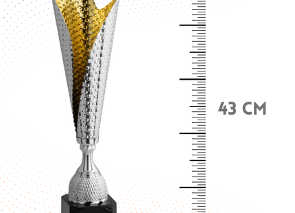 Trofeo in metallo da 43 cm, peso da 0,7 Kg | Cod. 4.532