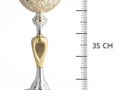 Coppa da 35 cm con base in marmo | Cod. 12.051G