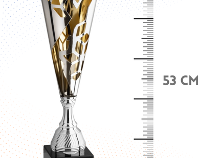 Trofeo in metallo da 53 cm, peso da 1,6 Kg | Cod. 4.523