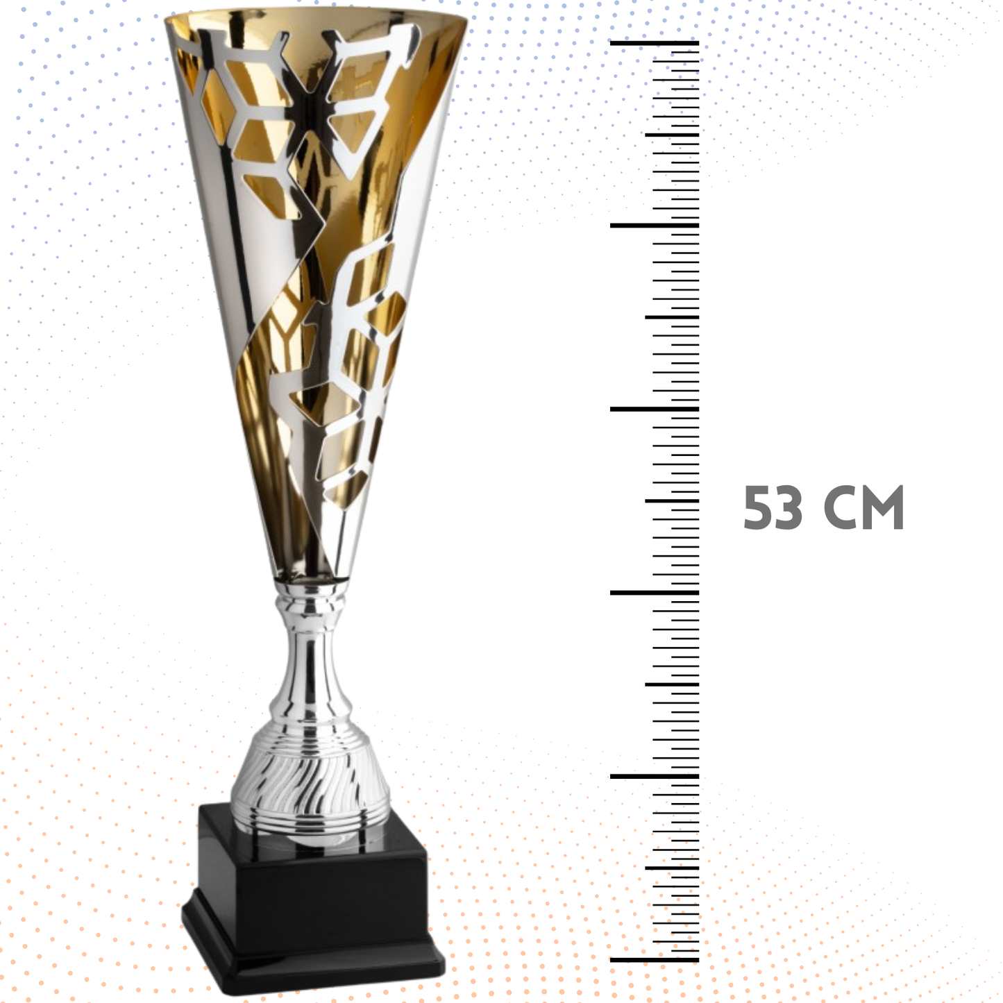 Trofeo in metallo da 53 cm, peso da 1,6 Kg | Cod. 4.523