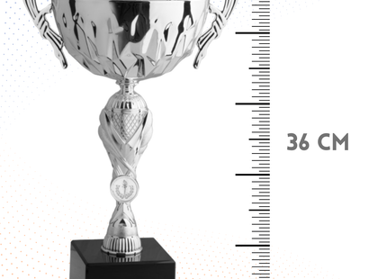 Trofeo in metallo da 36 cm con manici | Cod. 8.593