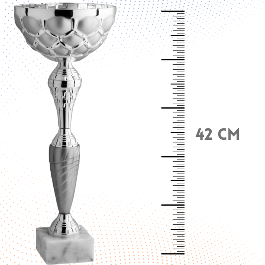 Coppa da 42 cm con base in marmo | Cod. 8.041