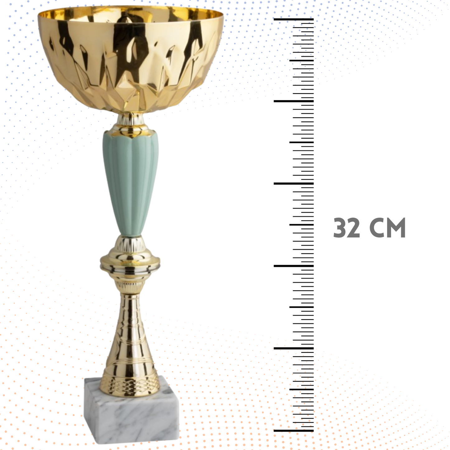 Coppa da 32 cm con base in marmo | Cod. 11.034G