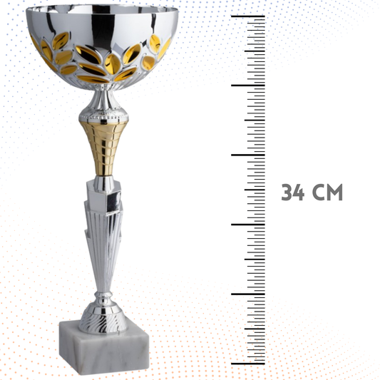 Coppa da 33 cm con base in marmo | Cod. 8.704S